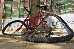 Dégâts matériels sur vélo